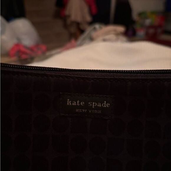 Kate Spade Black Shoulder Bag with Geometric Texture - Picture 2 of 4